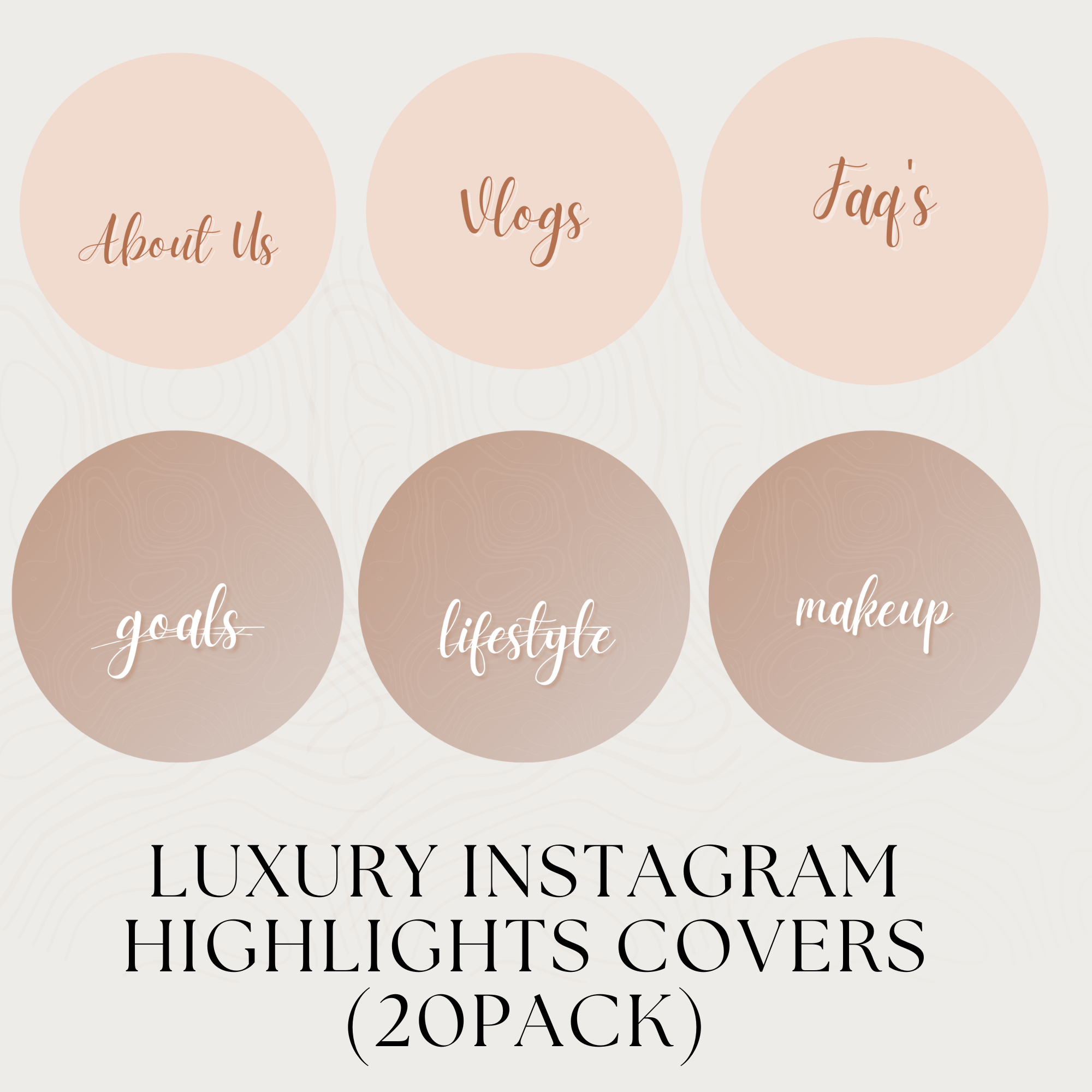 Luxury Instagram Highlight Covers (20 pack) - PROFIT PLR VAULT