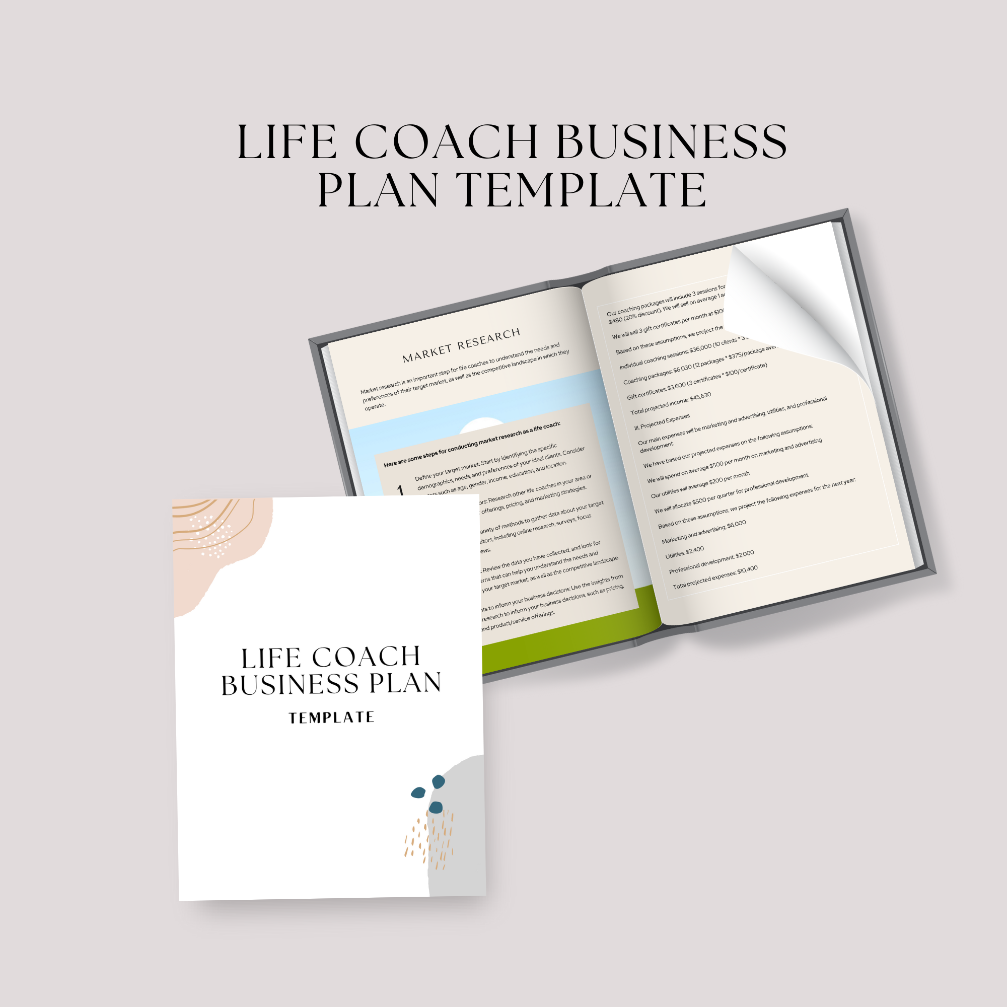 Life Coach Business Plan Template Profit Plr Vault